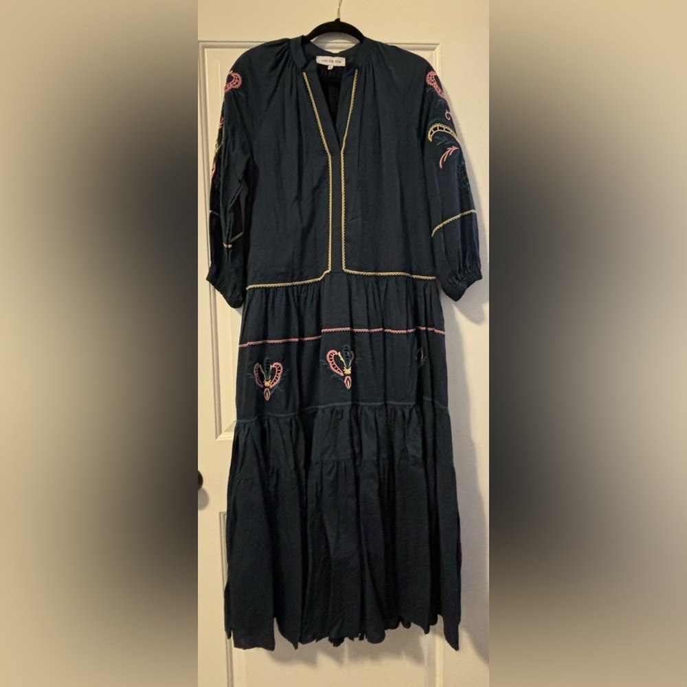 Lug Von Saga Brand New Embroidered Maxi Dress! Spectacular in person! Devine!!💙